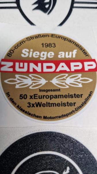 Zündapp Aufkleber Tankmitte 64mm HQ 540-20.120
